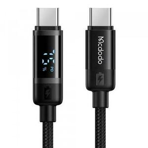 Cablu Date si Incarcare USB-C - USB-C McDodo CA-5780 Bat Display, 60W, 1.2m, Negru imagine