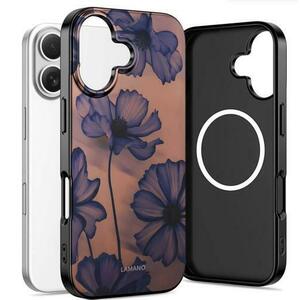 Husa MagSafe pentru Apple iPhone 16, Tech-Protect, Lamano Velvet Night, Neagra imagine