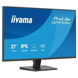 Monitor IPS LED Iiyama 27inch X2797HSU-B1, Full HD (1920 x 1080), HDMI, DisplayPort, Boxe, 120 Hz, 4 ms (Negru) imagine