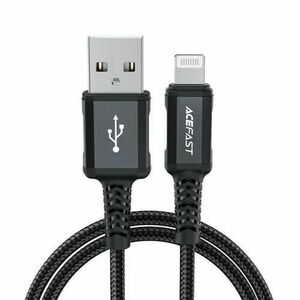 Cablu De Date si Incarcare USB-A - Lightning Acefast C4-02, 18W, 1.8m (Negru) imagine