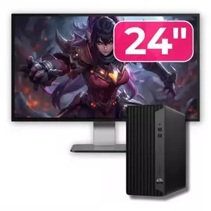 Pachet Calculator Refurbished HP ProDesk 400 G7 MT, Intel Core i5-10500 3.10-4.50GHz, 8GB DDR4, 256GB SSD + Monitor 24" imagine