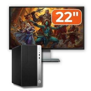 Pachet Calculator Refurbished HP ProDesk 400 G5 MT, Intel Core i3-8100 3.60GHz, 8GB DDR4, 500GB SATA + Monitor 22" imagine