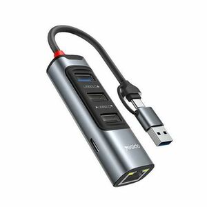 Hub USB / USB-C Yesido HB21, 5in1 (Gri) imagine