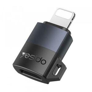 Adaptor Date si Incarcare USB-C - Lightning Yesido GS27 (Gri) imagine