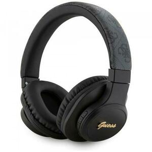 Casti Stereo Wireless Guess 4G Tone on Tone Script Logo, Bluetooth, A2DP, Negru imagine