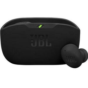 Casti True Wireless JBL Wave Buds 2, Bluetooth, ANC, MultiPoint, IP54, Autonomie 40 ore, Negru imagine
