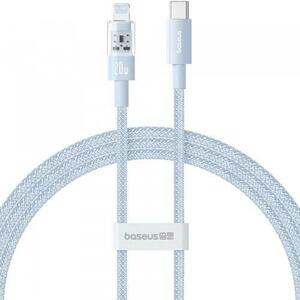 Cablu Date si Incarcare USB-C - Lightning Baseus Gem P10373001311-01, 20W, 2m, Albastru imagine