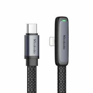 Cablu Date si Incarcare USB-C - Lightning McDodo CA-3350 Angled, 36W, 1.2m, Negru imagine