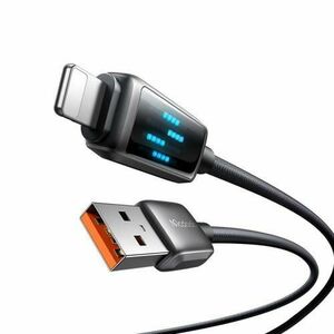 Cablu Date/Incarcare McDodo CA-5250 Display, USB-A - Lightning, 18W, 1.2m (Negru) imagine