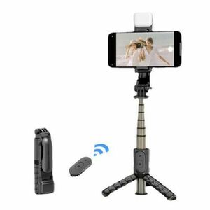 Selfie Stick Bluetooth Techsuit Q10s, Universal (Negru) imagine