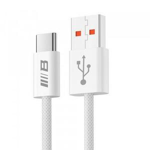 Cablu Date si Incarcare USB-A - USB-C Blueo, 18W, 1.5m, Alb imagine