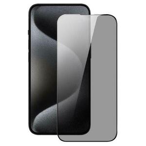 Folie Lemontti Sticla Privacy Full Fit pentru iPhone 17 Pro Max, Negru imagine