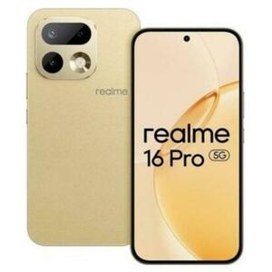 Telefon Mobil Realme 16 Pro, Procesor Mediatek Dimensity 7300 Max Octa-core, Ecran AMOLED 6.78inch, 8GB RAM, 256GB Flash, Camera Duala 200 + 8 MP, Wi-Fi, 5G, Dual SIM, Android (Auriu) imagine