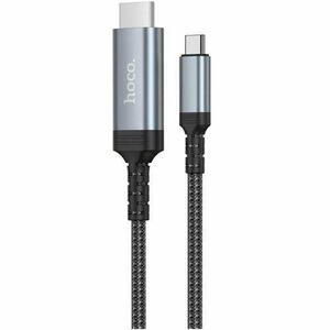 Cablu Audio si Video USB-C - HDMI HOCO UA43, 1.8m, Gri imagine