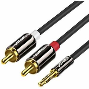 Cablu Audio 3.5mm - 2 x RCA UGREEN AV116, 1.5m, Negru imagine