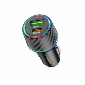 Incarcator Auto Borofone BZ21 Brilliant, 48W, 3A, 1 x USB-A - 1 x USB-C (Negru) imagine