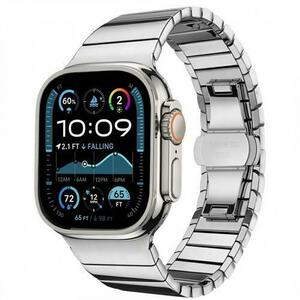 Curea Techsuit W012 pentru Apple Watch 49mm / 46mm / 45mm / 44mm / 42mm Series, Argintie imagine