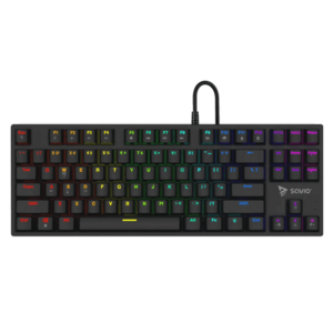 Tastatura Savio Tempest x2, iluminare RGB, Wired, USB, Outemu Red Switches (Negru) imagine