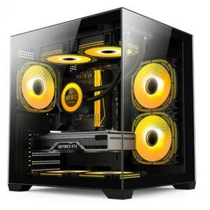 Calculator Sistem PC Gaming OptimX Gold Ambra, Intel Core i3-9100 3.60 - 4.20GHz, 16GB DDR4, 512GB SSD, Nvidia RTX 3050 6GB, Windows 11 Pro imagine