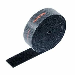 Organizator Cabluri McDodo VS-0960 Belt, Velcro, 1m, Negru imagine