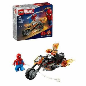 LEGO® Marvel - Omul Paianjen vs Calaretul fantoma pe motocicleta 76335, 72 piese imagine