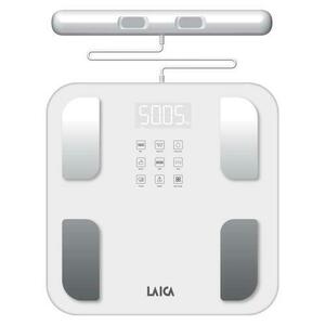 Cantar Smart compozitie corporala Body Composition Laica PS7126, 180 kg, 30 parametri (Alb) imagine