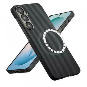 Husa MagSafe pentru Samsung Galaxy S26 Plus, Techsuit, Aramid Fiber, Neagra imagine