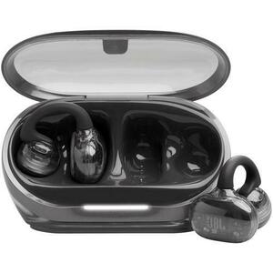 Casti Open-Ear JBL Soundgear Clips, True Wireless, Bluetooth, 4 microfoane, Multipoint, Autonomie 32 ore, IP54, Negru imagine