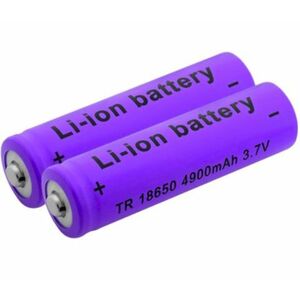 Set 2 Acumulatori MOV Li-Ion ART 18650 4800 mAh 3.7V cu varf imagine