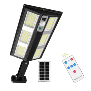 Lampa solara LED exterior cu senzor de miscare telecomanda CB 210 cu 6 casete LED imagine