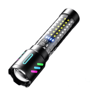 Lanterna Profesionala LED CB 519B cu incarcare type C de 20cm pentru drumetii 500m imagine