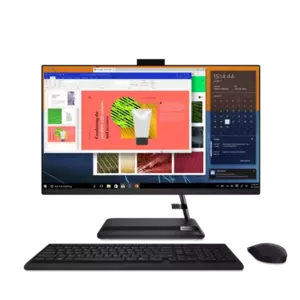 Sistem All-In-One Lenovo IdeaCentre AIO 3 27ALC6 27" Full HD AMD Ryzen 5 7430U RAM 16GB SSD 512GB No OS Black imagine