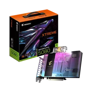 Placa Video Gigabyte AORUS GeForce RTX 5080 XTREME WATERFORCE WB 16G 16GB GDDR7 256 biti imagine