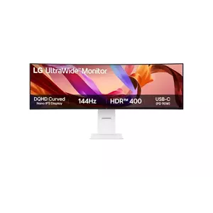 Monitor LED LG UltraWide 49U950A-W 49" Curbat DQHD 144Hz 5ms White imagine