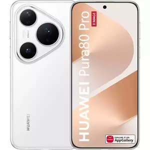 Telefon Mobil Huawei Pura 80 Pro 512GB Flash 12GB RAM Dual SIM 4G Glazed White imagine