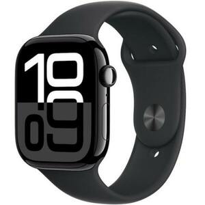Apple Watch Series 10 2024, GPS + Cellular, Aluminium 42mm N/A Jet Black Excelent imagine