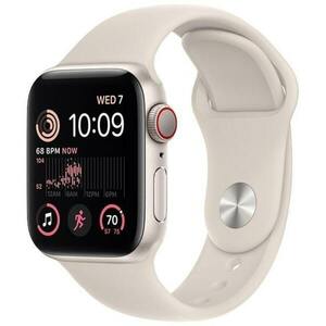 Apple Watch SE 2022, GPS + Cellular, Aluminium 44mm N/A Starlight Excelent imagine