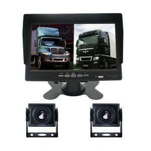 Set Monitor auto 2 camere metalice pentru tiruri autocare camioane imagine