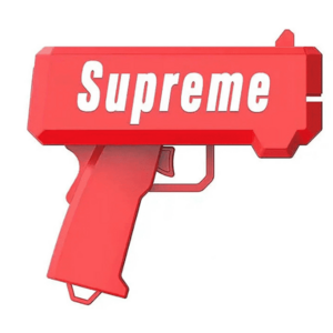 Pistol SUPREME de aruncat bani sau pliante, pentru petreceri si aniversari imagine