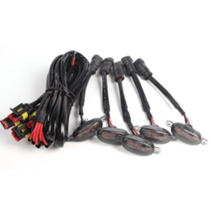 Set 5 lumini x 4 Leduri Grila Auto lumin aGalbena imagine