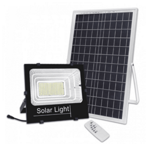 Proiector LED 400W cu panou solar si telecomanda HA imagine
