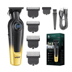 Set cu aparat de tuns fara fir VGR V 996 4 distantiere afisaj LED autonomie 300min imagine