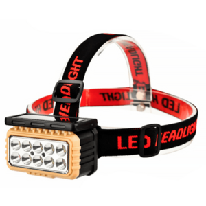 Lanterna de cap LY 806 cu panou solar si 10 leduri imagine