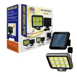 Proiector solar 288LED 50W senzor de miscare HS 8022 telecomanda 3 moduri de iluminare 12 casete imagine
