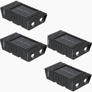 Set 4 lampi solare de perete cu iluminare sus jos 4 LED imagine