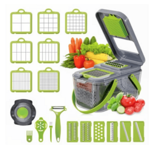 Razatoare multifunctionala pentru fructe si legume 22 piese lame din otel inoxidabil MD imagine