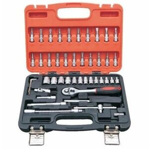 Trusa 46 Piese chei tubulare si biti imagine