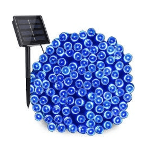 Instalatie solara decorativa 450 LED lungime 45 metri 1500 12 ALBASTRA imagine