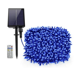 Instalatie solara decorativa 600 LED lungime 60 metri 1500 15 ALBASTRA imagine
