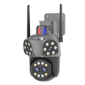 Camera supraveghere WiFi 4 lentile interfon bidirectional 6 megapixeli vizibilitate nocturna HD zoom 10x JT 8856 imagine